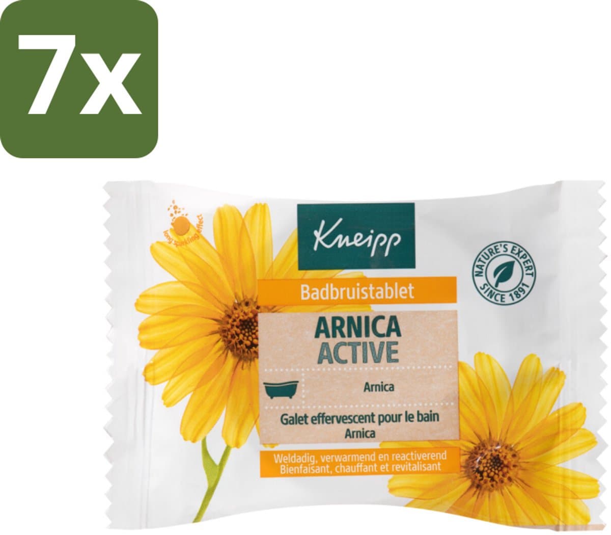 Kneipp - Badbruistablet - Arnica - Bulkverpakking - 7 stuks