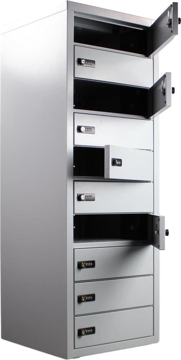 Laadlocker Bravour BR10 voor 10 apparaten - combinatieslot