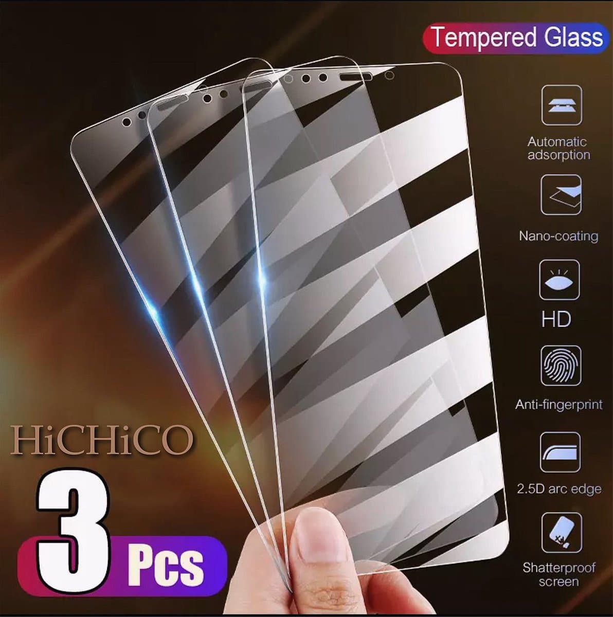 Samsung Galaxy A10 3x Tempered Glass/ Screen protector Glas ( Extra voordelig) - Eff Pro