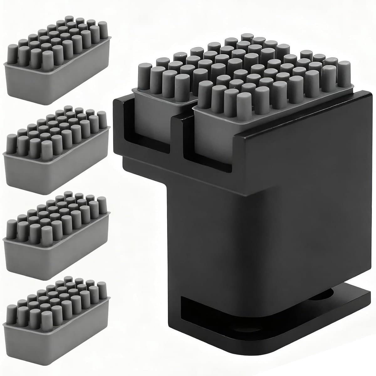 Siliconen Reinigingsborstel Set voor 3D-Printers Mondstukken - Dubbele Kop