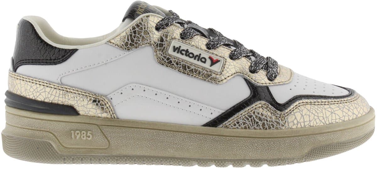Metallisch leren sneakers voor vrouwen Victoria C80