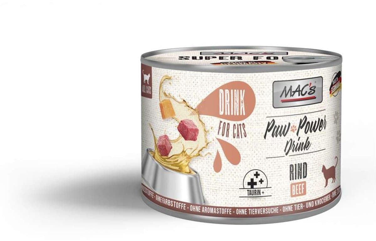 MAC's CAT - Paw Power Drink 6x200g - Rundvlees