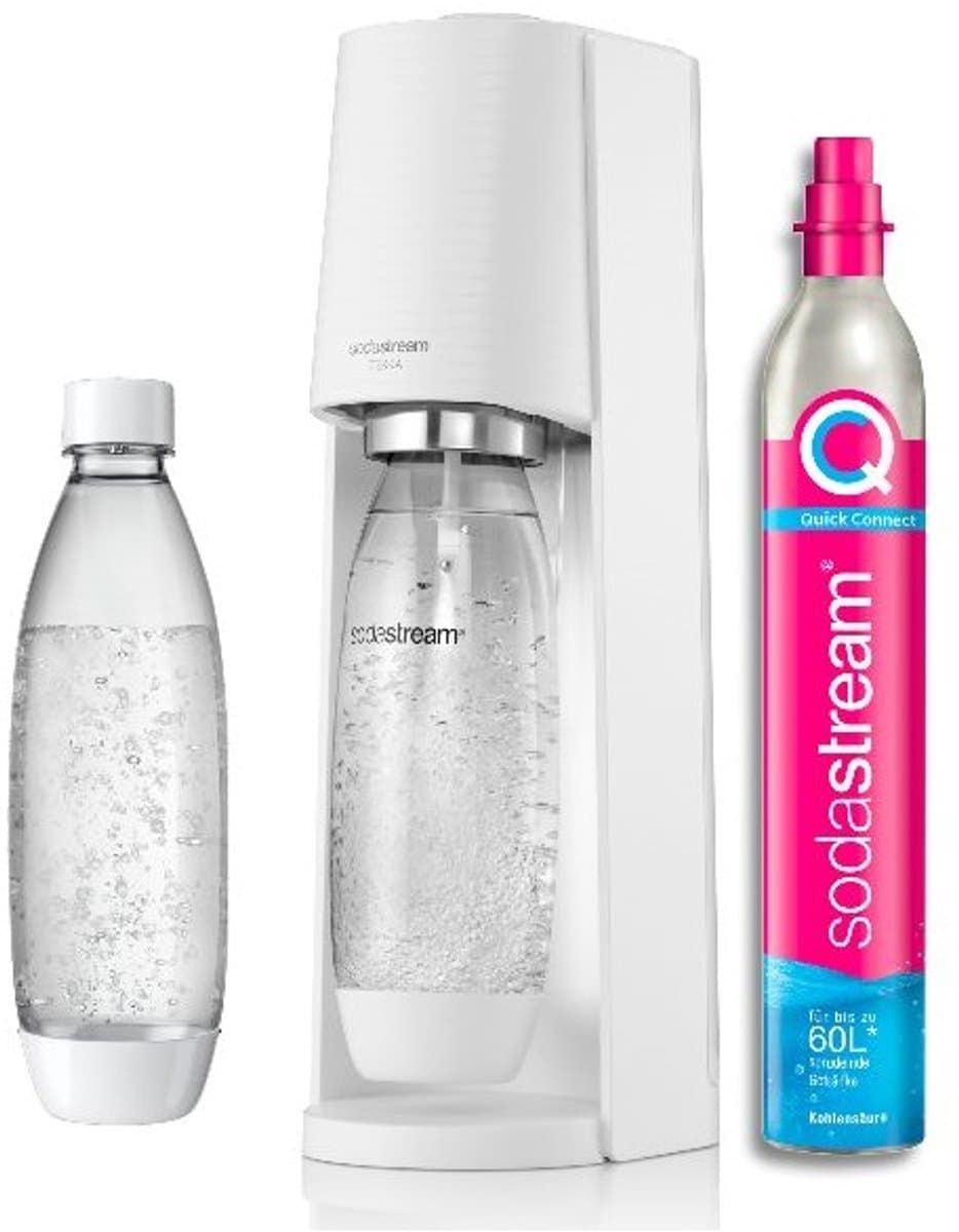 frisdrankautomaat + 2 flessen + 1 cilinder - sodastream - terrabilv