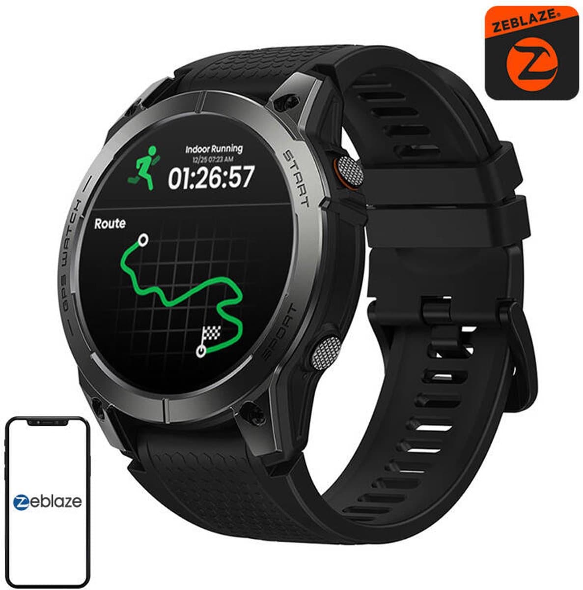 Zeblaze - Stratos 3 Pro Black - Smartwatch