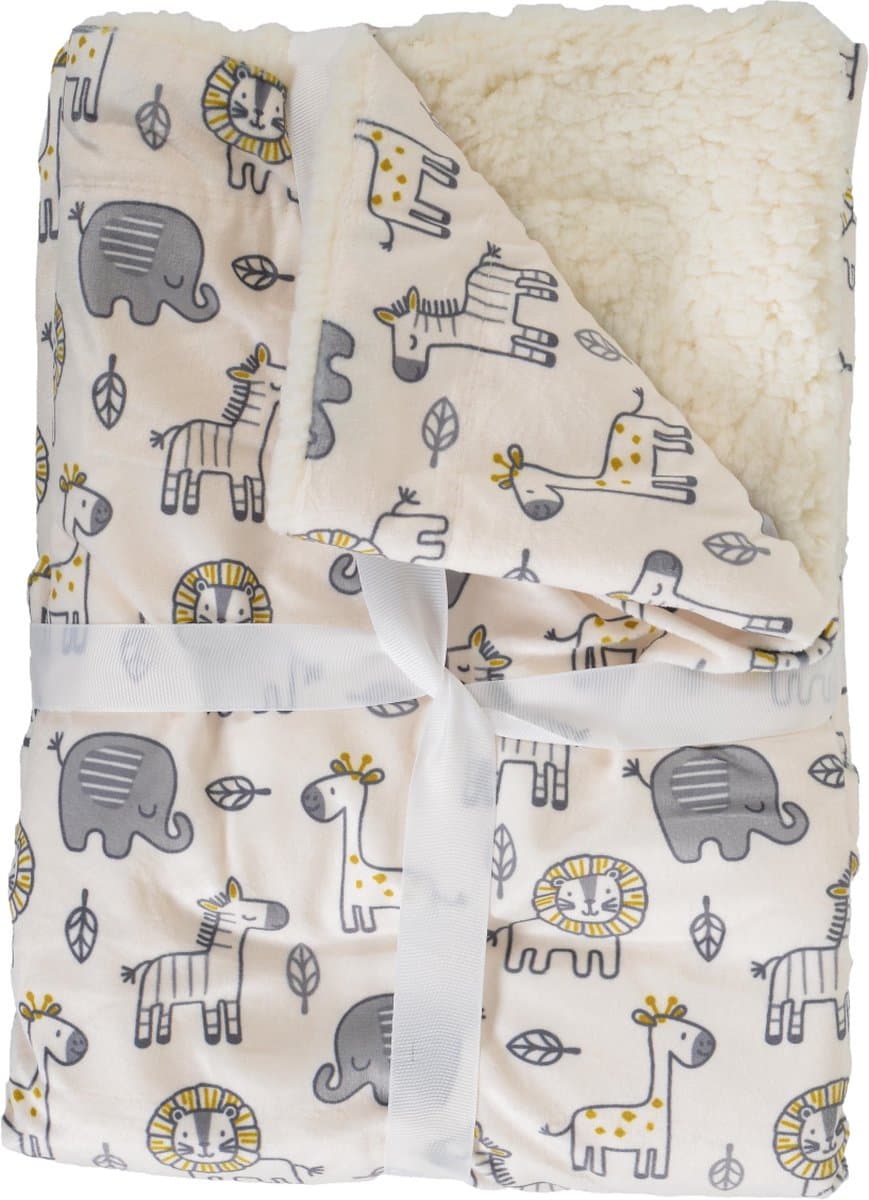 Cangaroo Shaggy Beige 75 x 105 cm Wiegdeken