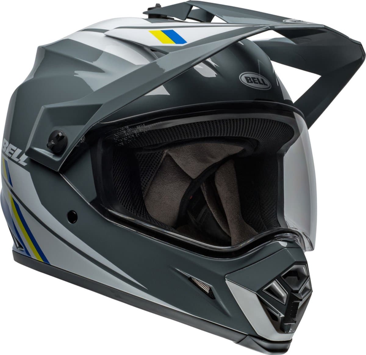 Bell MX-9 Adventure MIPS Alpine Houtskool Zilver Adventure Helm - Helm