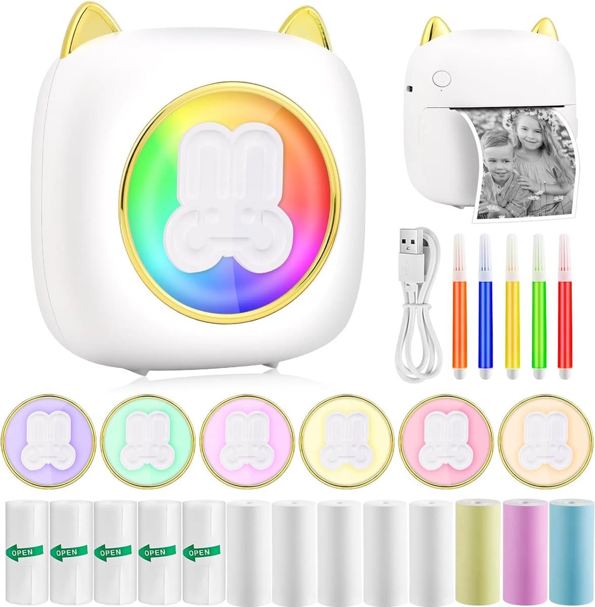 ShopGlobe - Mini Printer - Pocket Printers - Draagbare Printer - Mobiele Printer