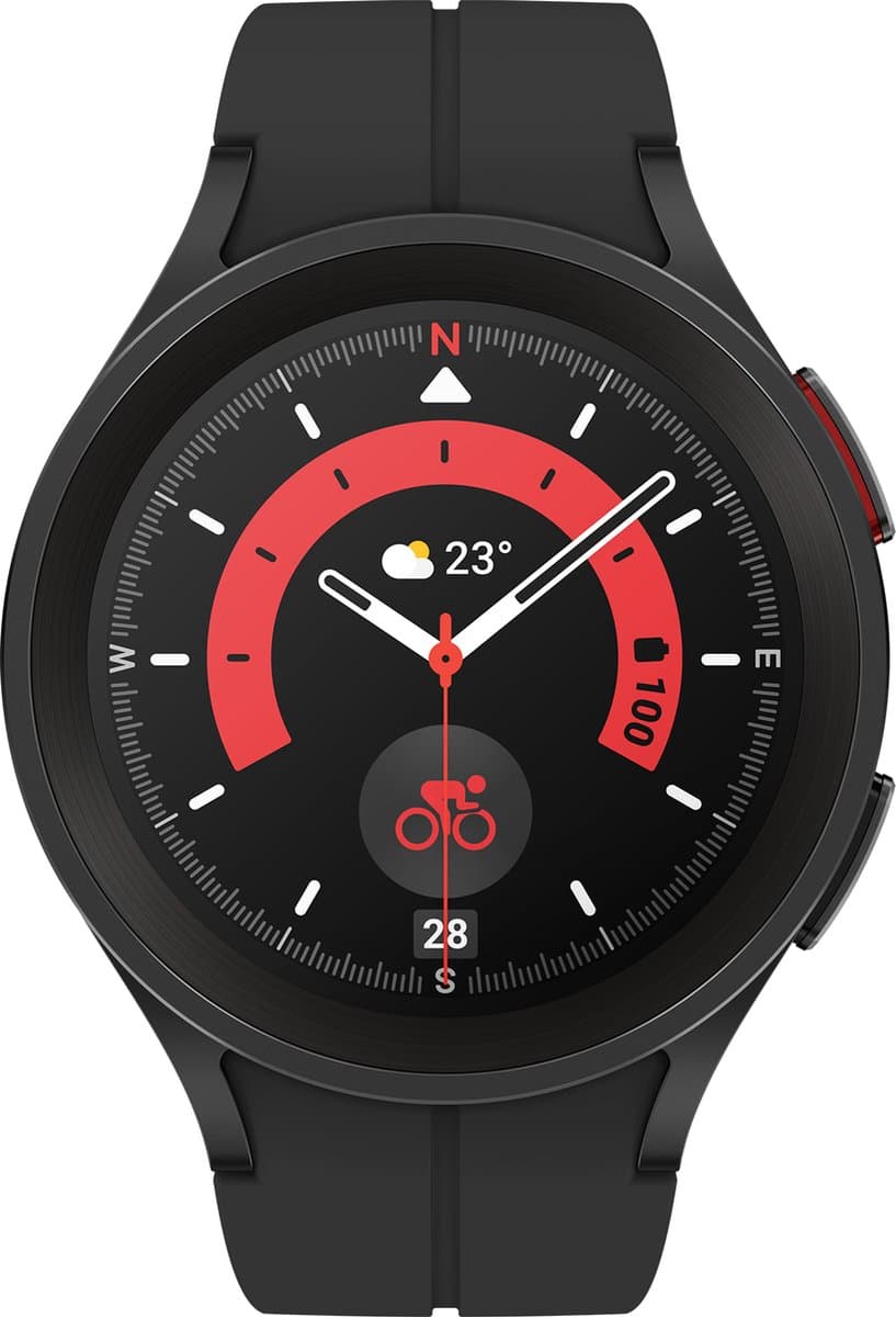 Samsung Galaxy Watch5 Pro - Smartwatch heren en dames - 45 mm - Black