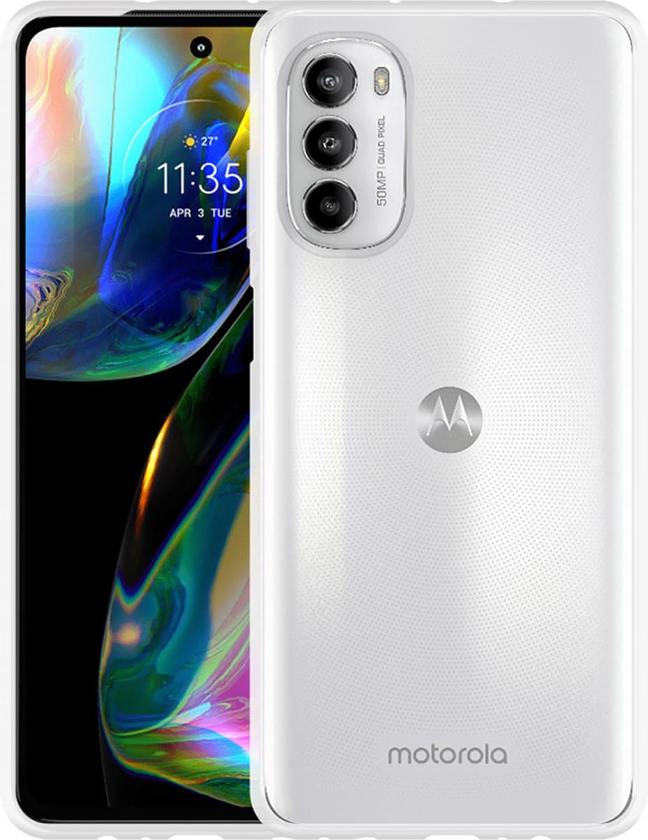 Just in Case hoesje geschikt voor Motorola Moto G82 Hoesje Siliconen - Flexibele Case - Transparant