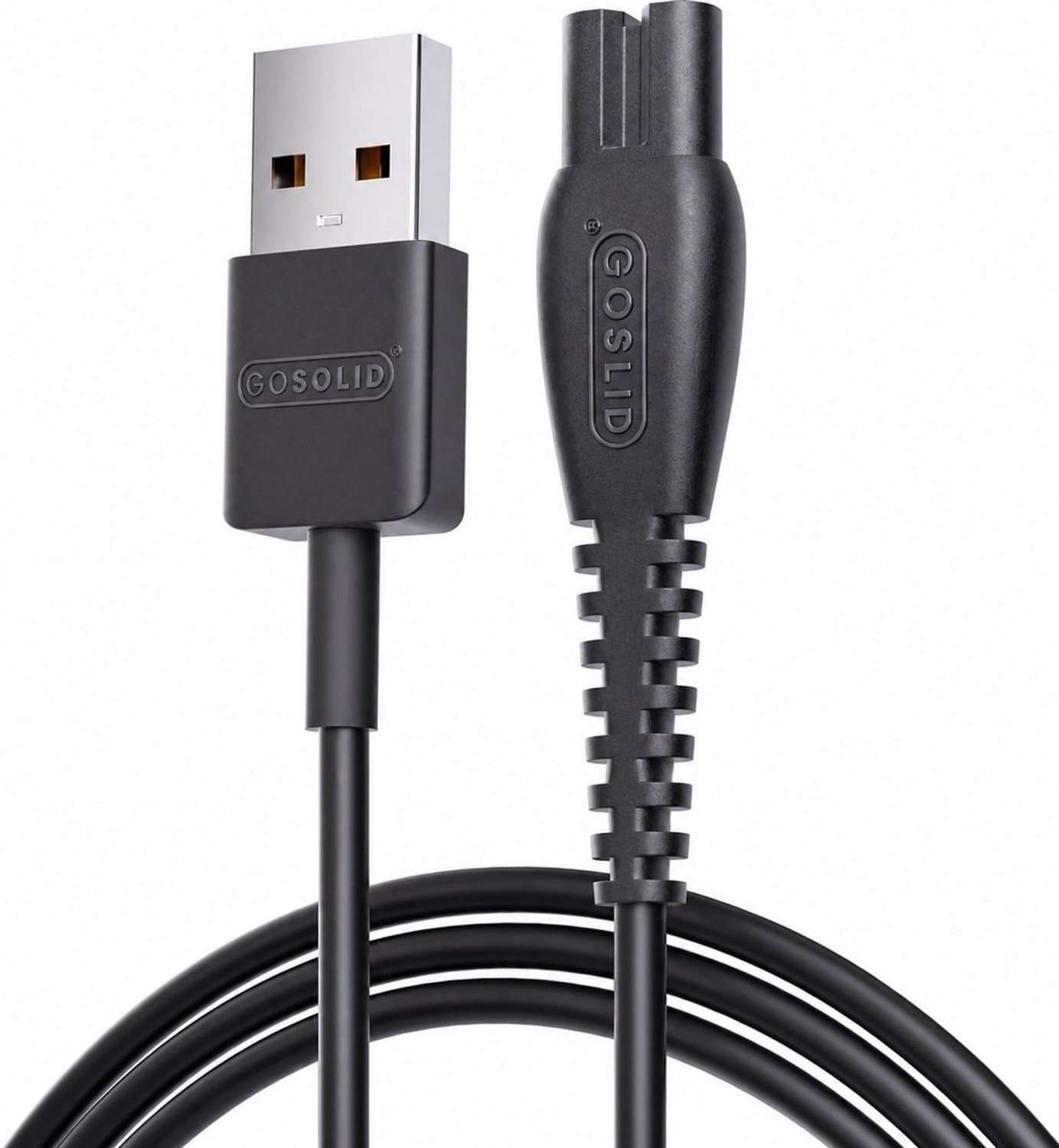 GO SOLID! Oplaadkabel geschikt voor Philips OneBlade / Philips OneBlade 360 & Philips OneBlade Pro 360