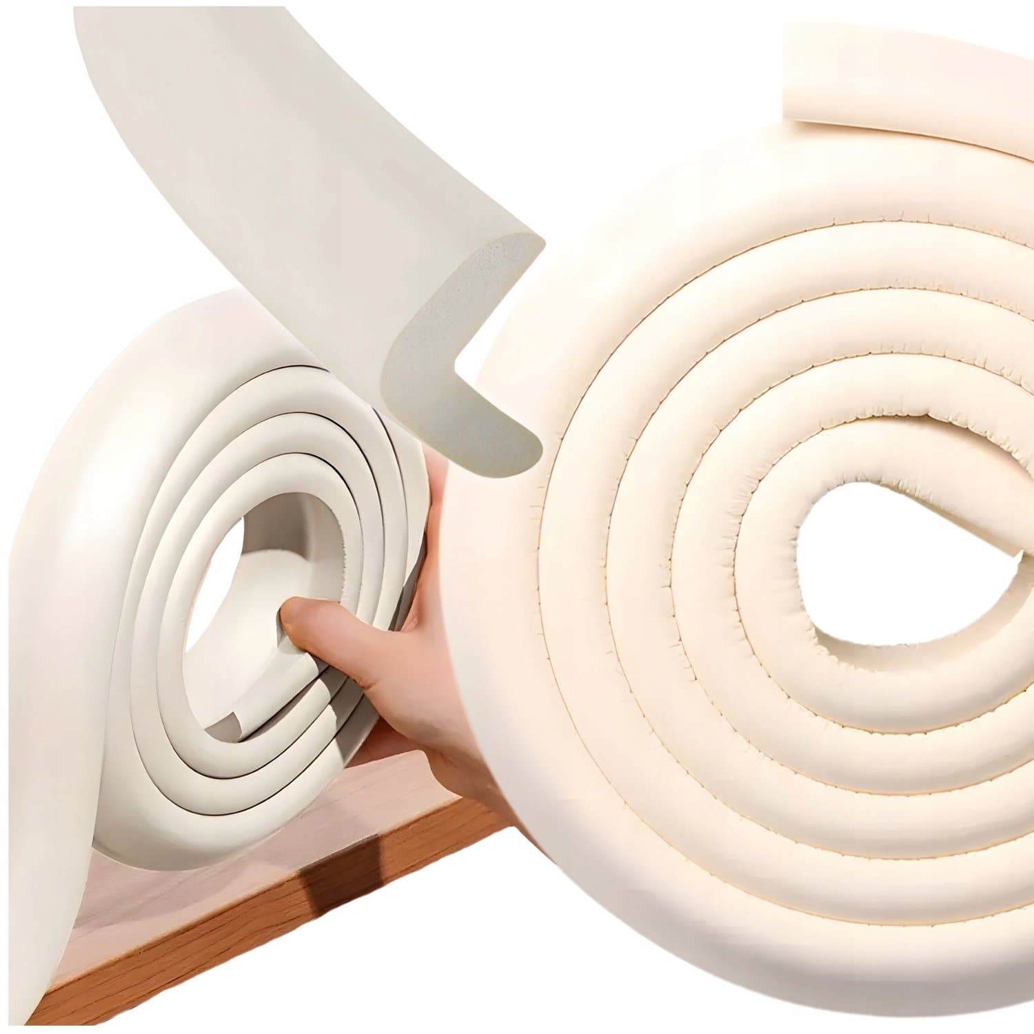 Schuimrubberen randbescherming 2m - Zachte meubelbescherming voor kinderen
