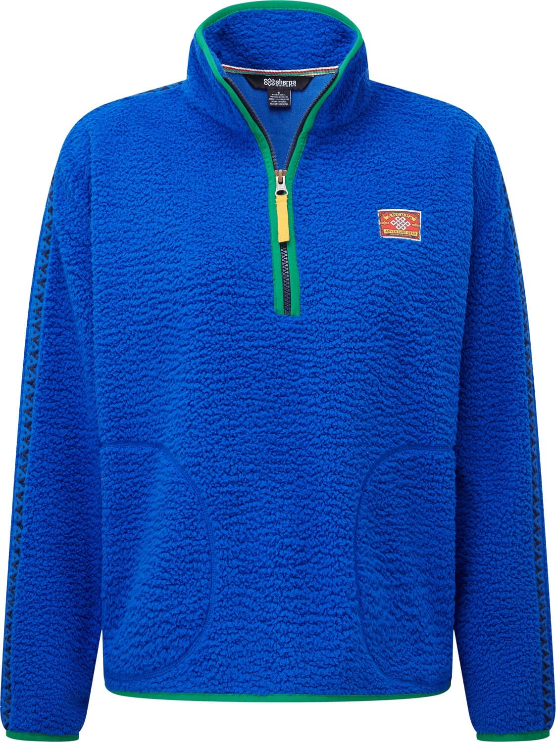 Sherpa Adventure Gear Tarcho Kwart Rits Pullover - Levendig Blauw