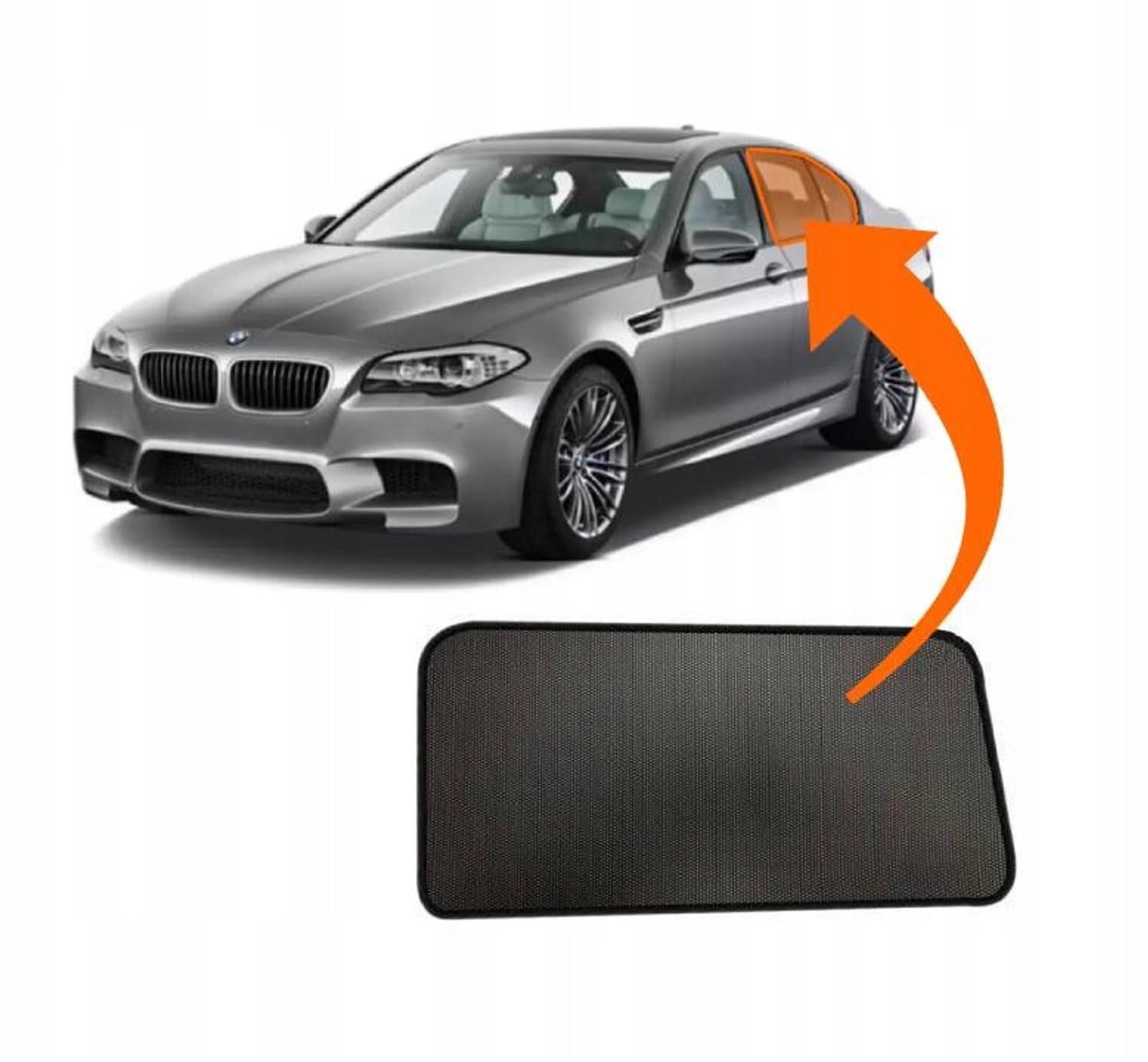 Zonneschermen BMW 5 F10 Sedan - 4 stuks