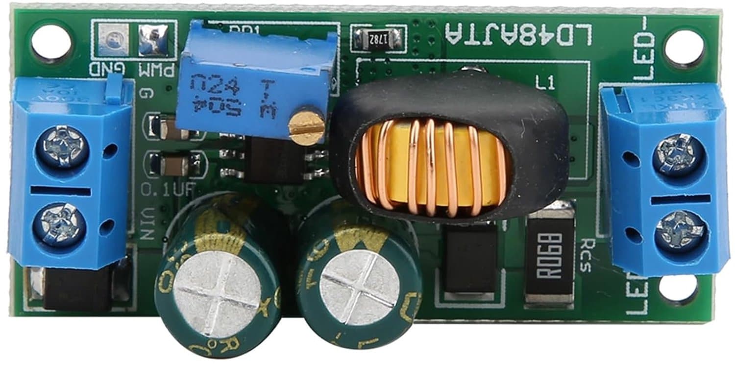 LED Driver Module 72W DC 6-50V PWM Controller Instelbaar 1-3A 97% Efficiëntie 45x21x16mm