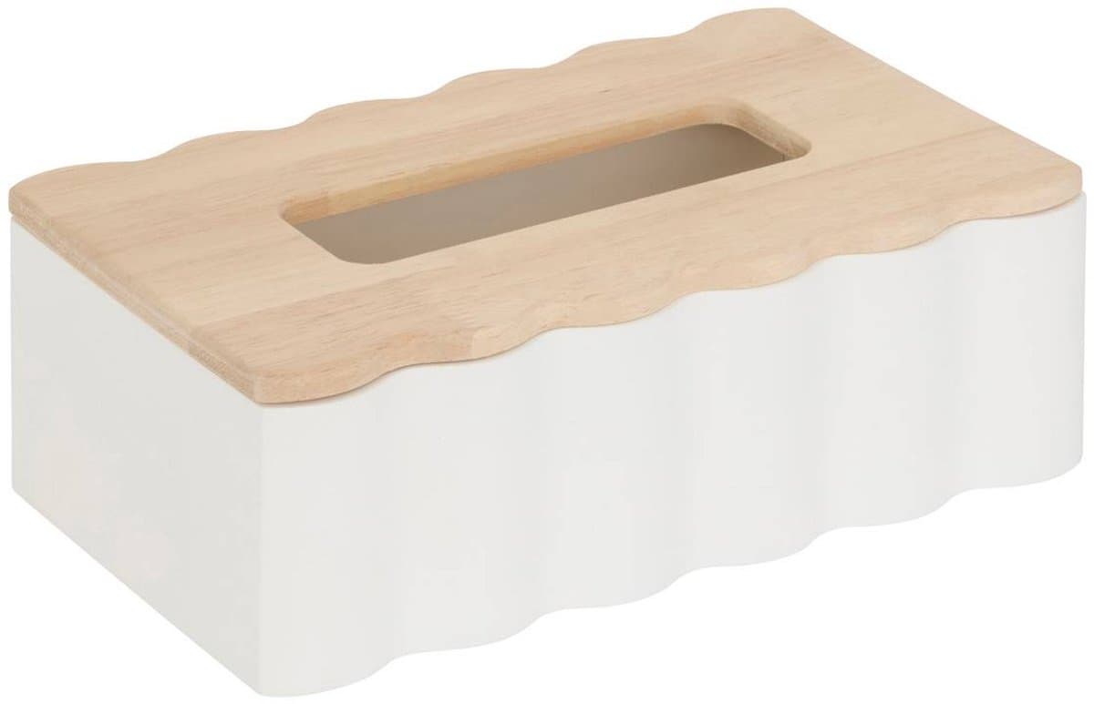 Decoratieve zakdoos van rubberhout CHERIE