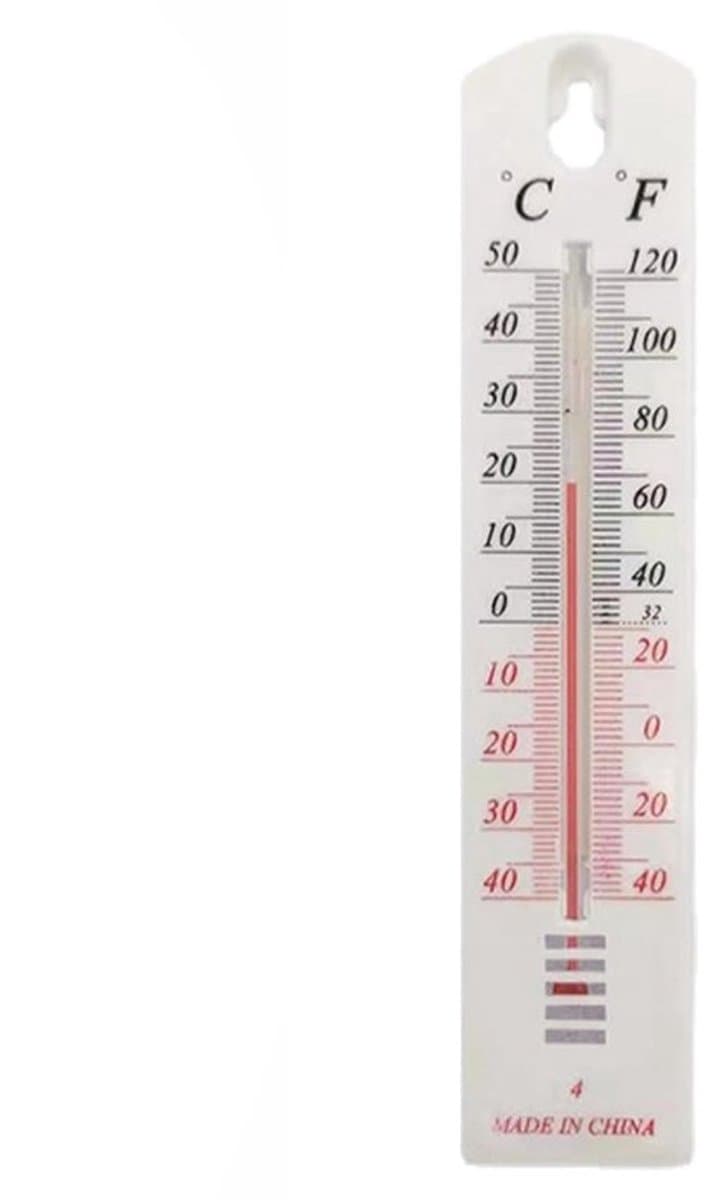 Temperatuurmeter voor binnen en buiten - Weerthermometer voor de tuin - Temperatuur monitoren - Breed meetbereik - 21.8 x 4.6 cm