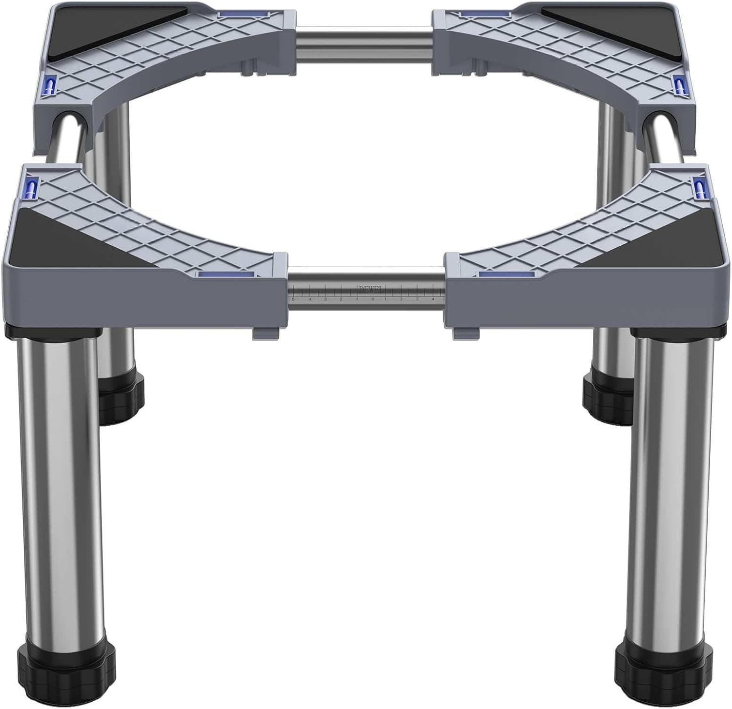 Zivano Wasmachine Verhoger - Wasmachine Onderstel - Wasmachine Sokkel - Grijs - 43cm x 25cm x 12cm