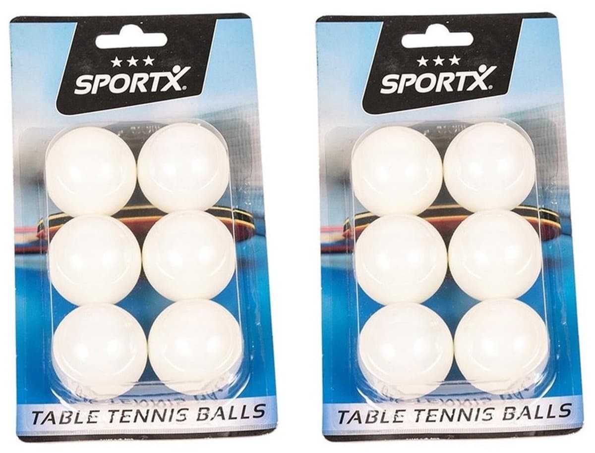 SportX Tafeltennis ballen - 30x st - 40 mm - ping pong balletjes - pingpongballen - speelgoed