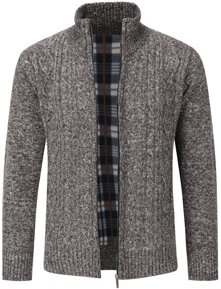 ALLTHEMEN Heren Trui Met Staande Kraag - Warme Vest - XXL
