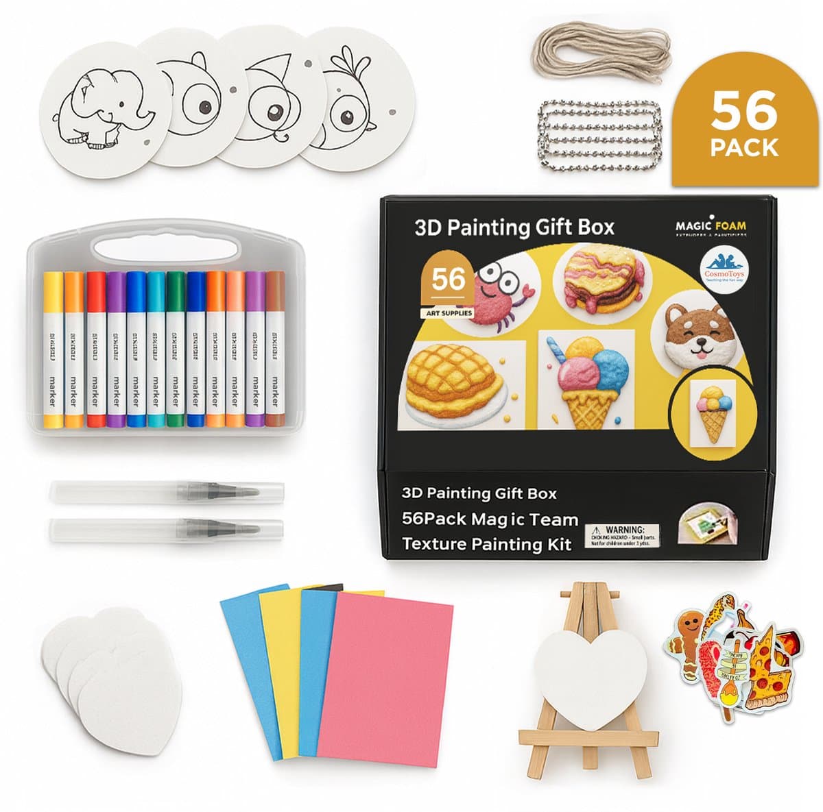 CosmoToys Knutselen Meisjes & Jongens - Knutselpakket - Knutseldoos - Knutselkoffer - Knutselpakketten - Knutselspullen - Knutselset