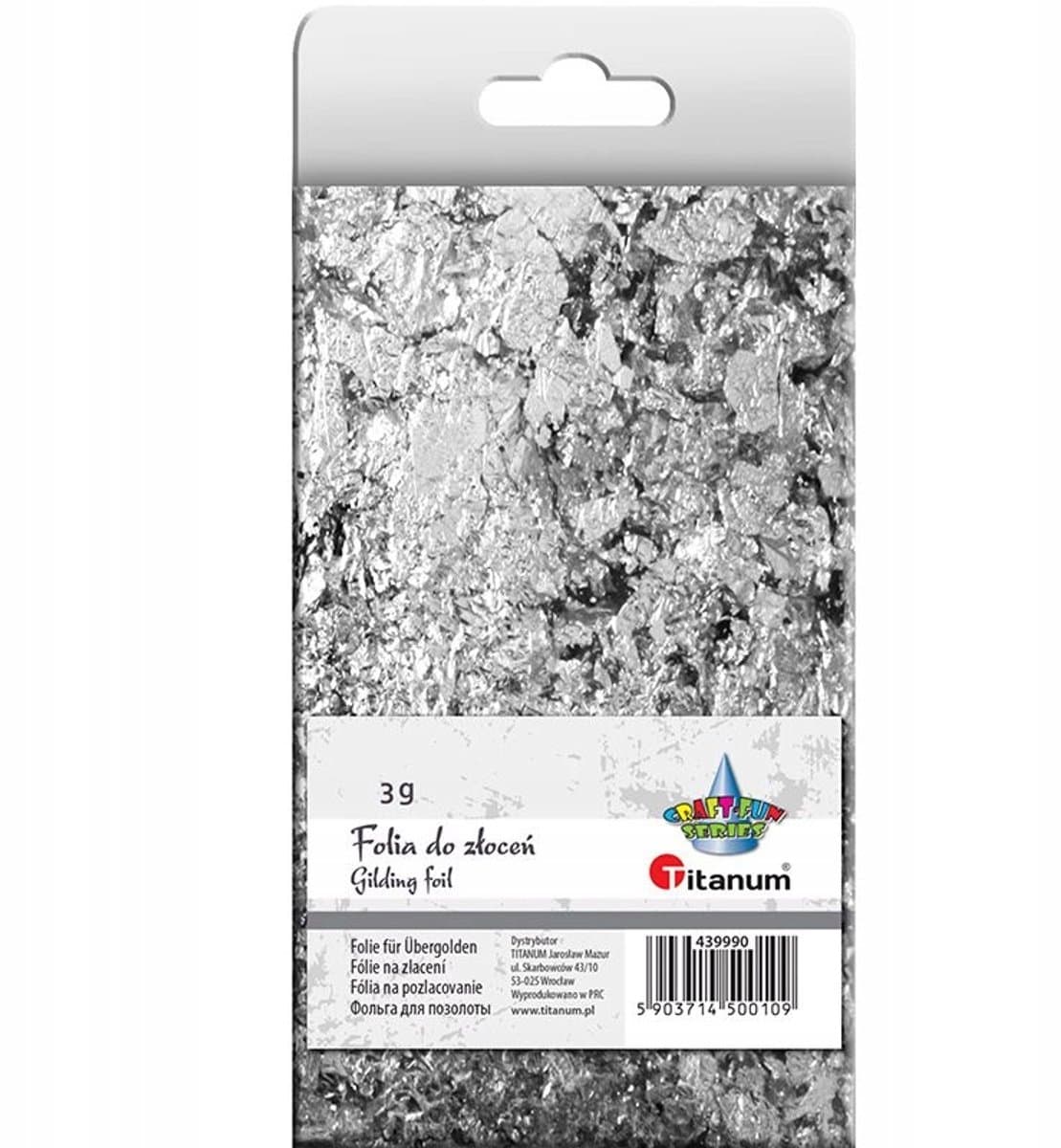 Titanum Zilverfolie 3g voor decoratie