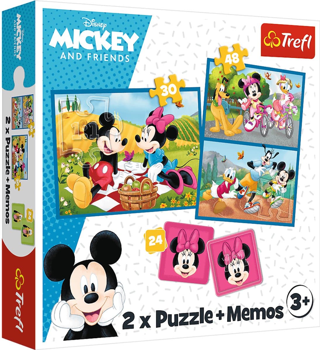 Trefl Disney puzzel en memory spel - 2in1 kartonnen speelgoed.