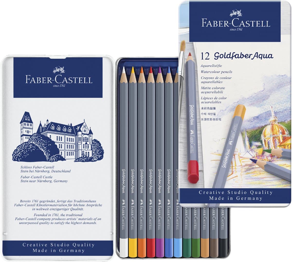 Faber-Castell Goldfaber aquarelpotloden set - 24 stuks, meerkleurig