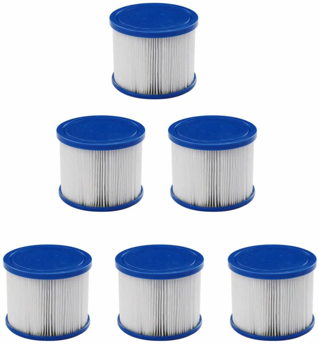 Compatibel met AREBOS filtervervangingspatronen voor spa's en whirlpools (6 stuks)