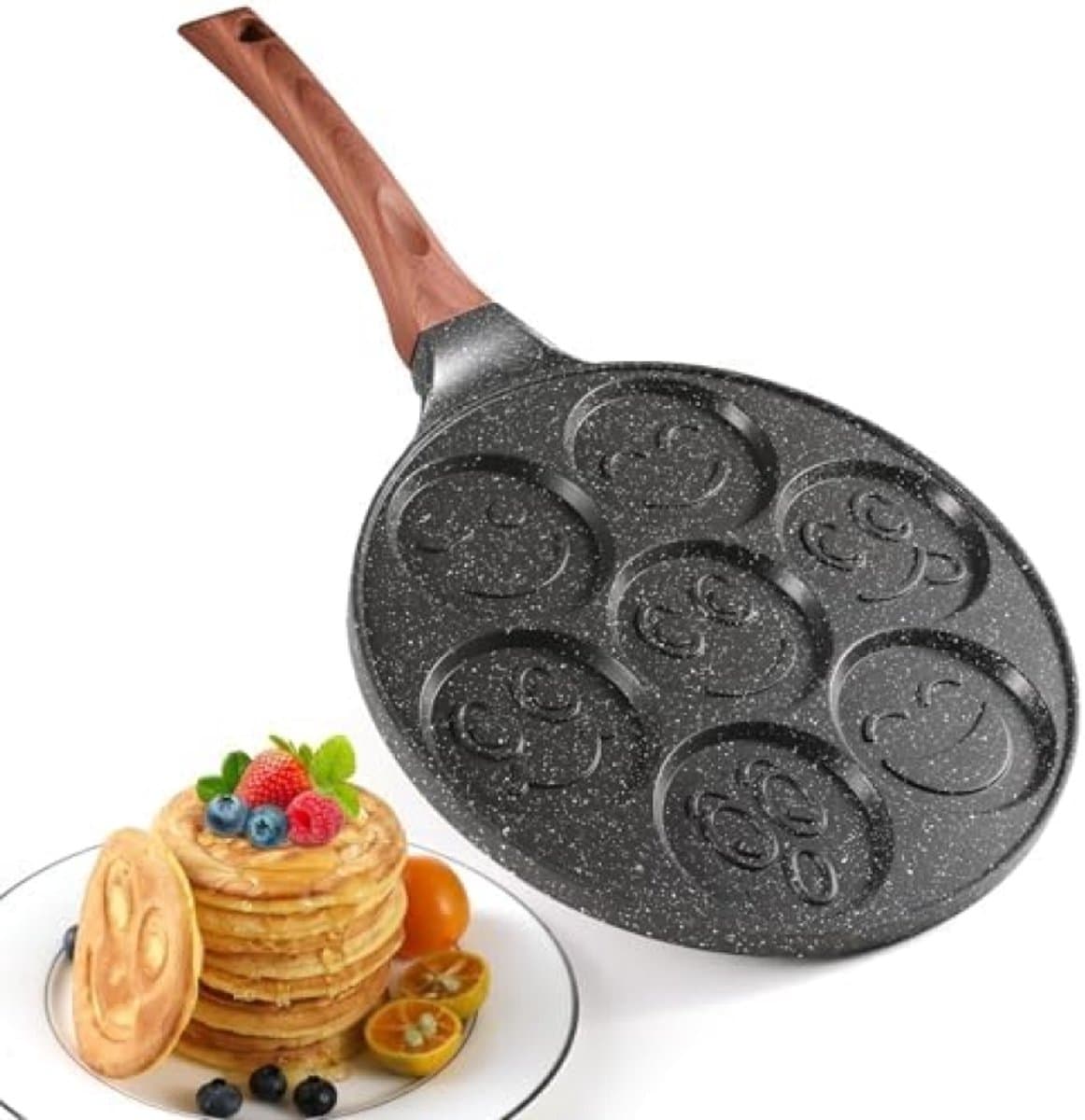 PromoHome 28 cm Koekenpan met Antiaanbaklaag - Geschikt voor Alle Kookzones