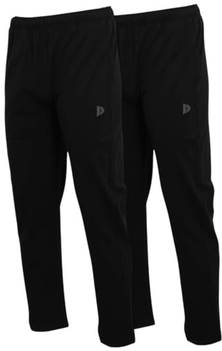 2-Pack Donnay - Stretch Joggingbroek (Jorge) - Sportbroek - Heren - Black (020) - maat XXL