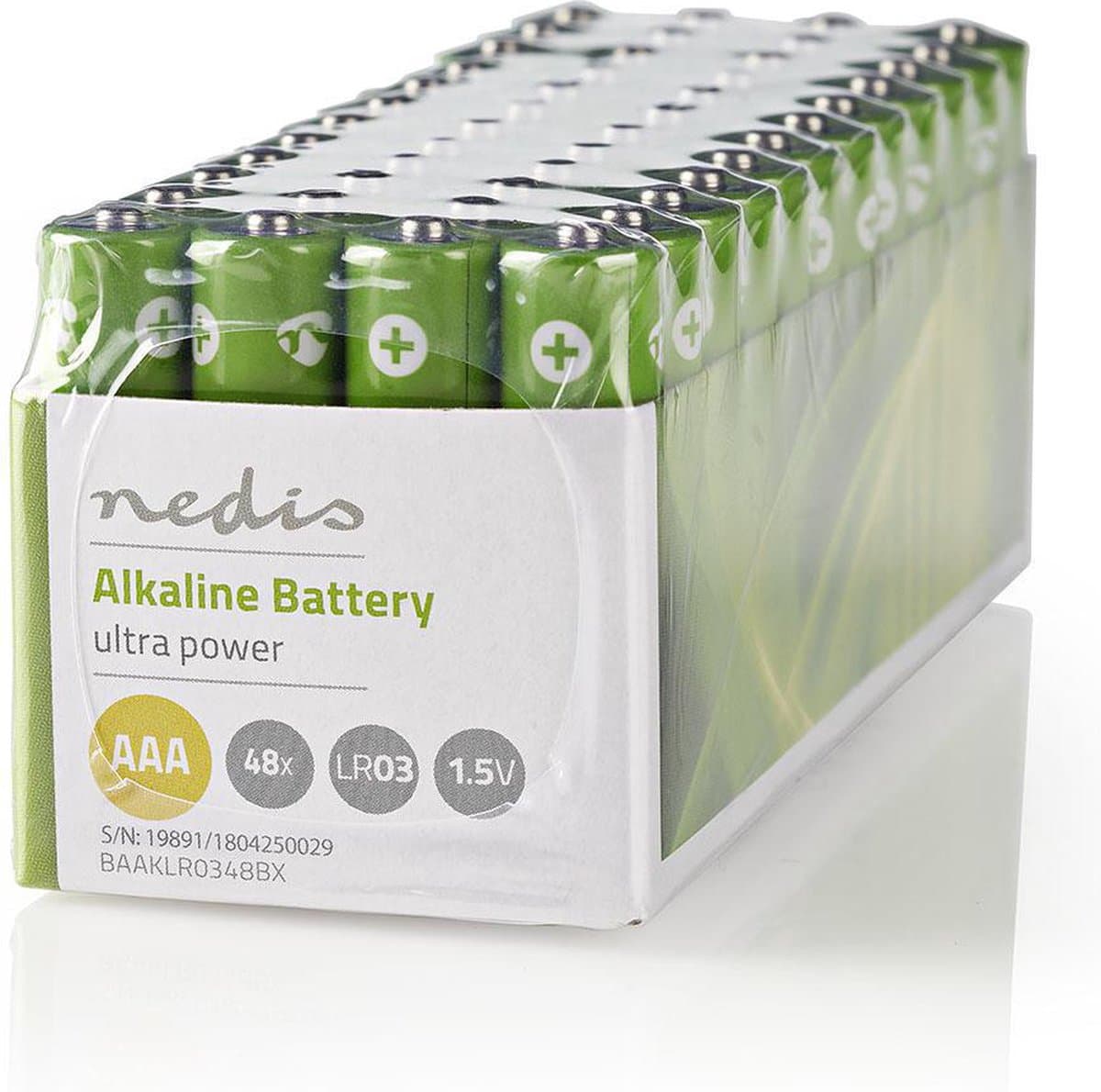 Nedis Alkaline-Batterij AAA - 1.5 V DC - 48-Pak