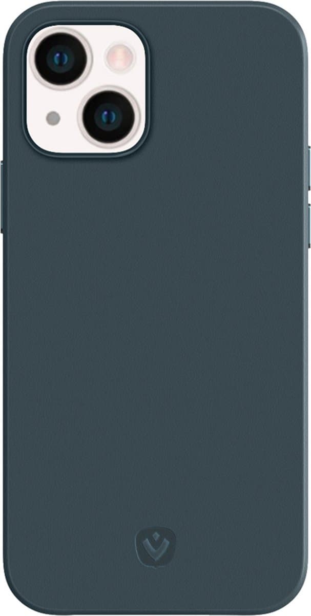 Valenta - Back Cover Snap Luxe - Leer - Blauw - iPhone 13