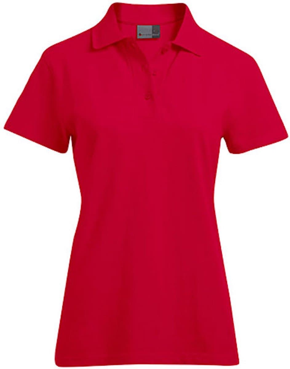 Damespolo 'Superior' met korte mouwen Fire Red - XL