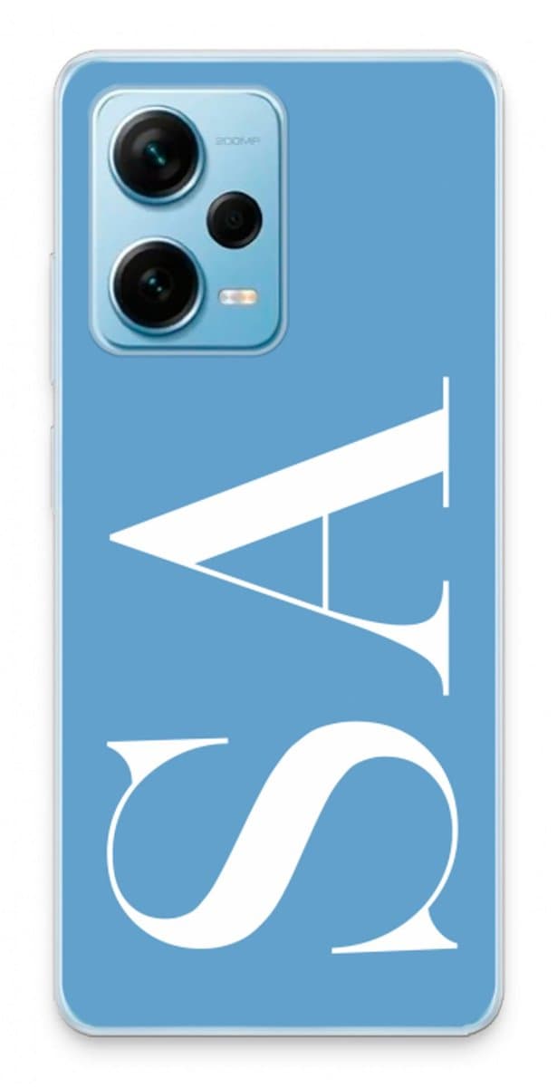 Gepersonaliseerd - Case Company® - Hoesje geschikt voor Xiaomi Redmi Note 12 Pro Plus hoesje - Monogram N°2 - Soft Cover Telefoonhoesje - Bescherming aan alle Kanten en Schermrand
