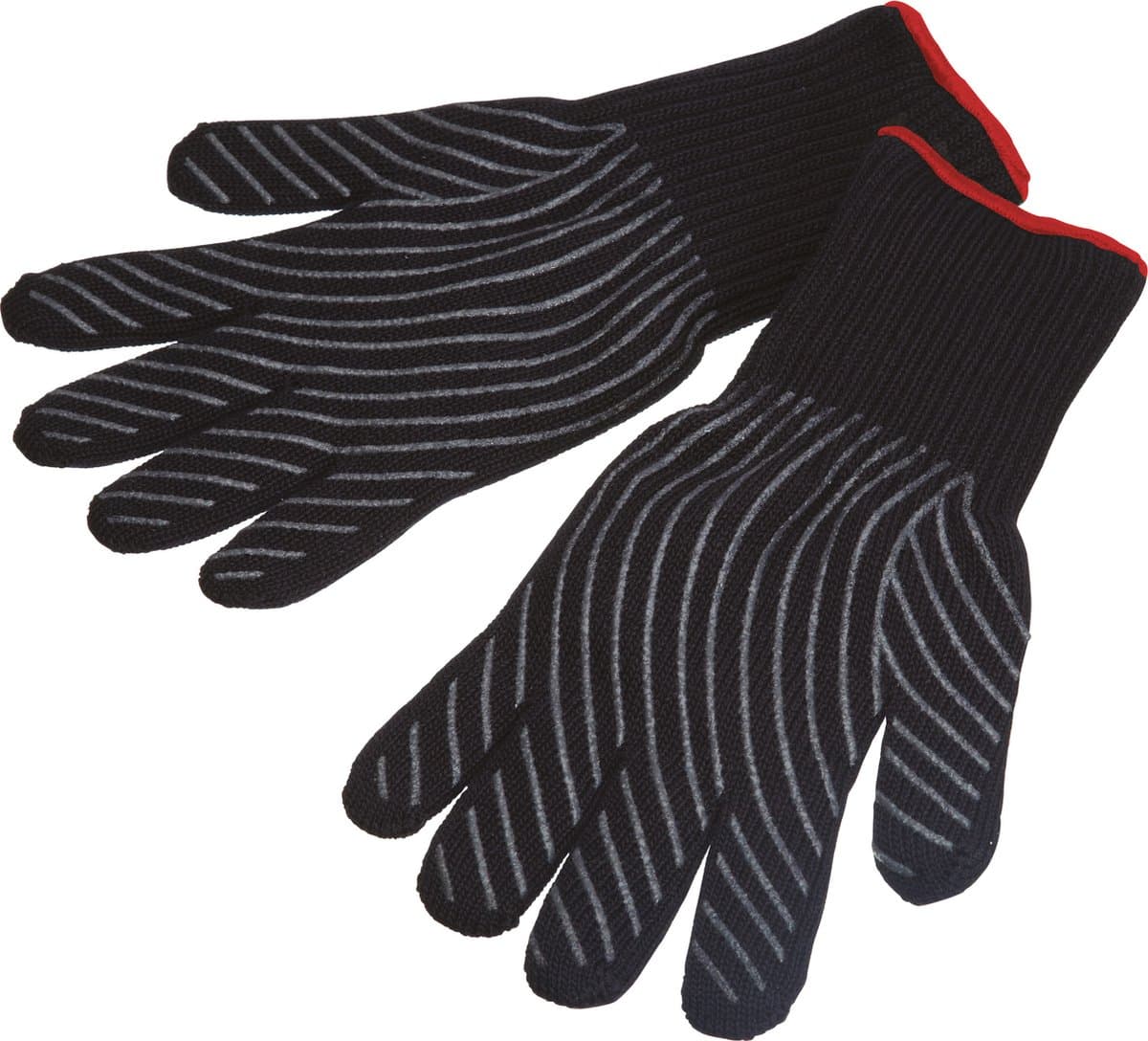KitchenCraft Professionele hittebestendige ovenhandschoenen - silicone zwart
