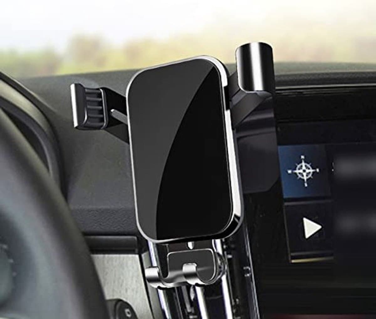 Dailygoods- Telefoonhouder Auto - Compatibel met Volvo XC40 2019-2024 - Mobiele Telefoonhouder - Verstelbare Beugel - Antislip - Schokbestendig - Autohouder