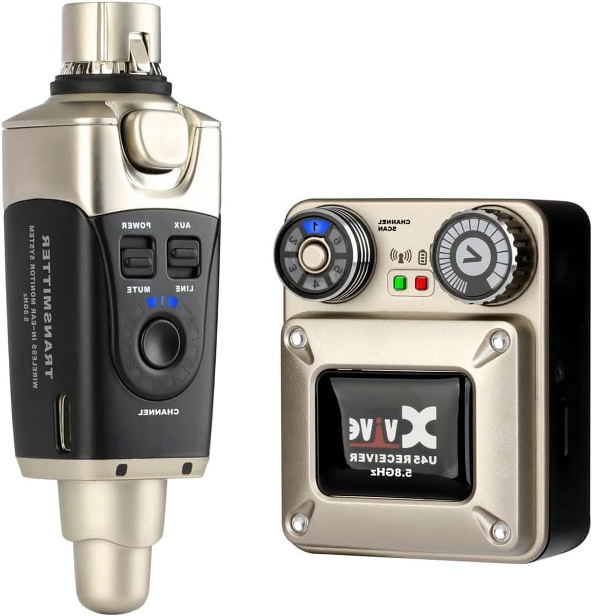 Draadloos In Ear Monitor Systeem - Draadloos Monitorsysteem IEM - Muziek Optredens - 5.8 GHZ Frequentie - 390 g - Zwart