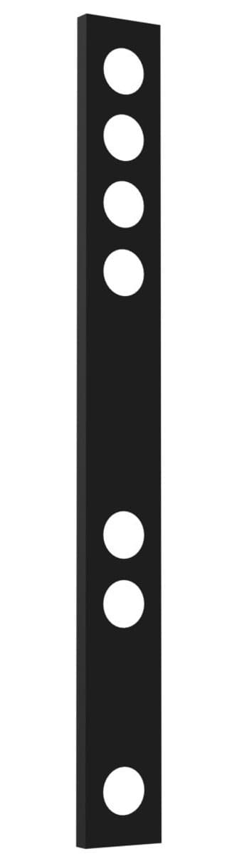 Nysit Cover hanglamp met 7 lichtpunten, zwarte hoekige plafondkap, staal, Premium collectie, lichtbron niet inbegrepen