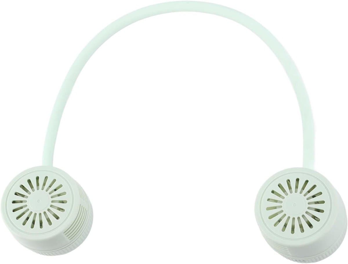 Bladeless Nekventilator - Draagbare Ventilator - Persoonlijke Koeling - 360 Graden Rotatie - 15 x 14 x 5 cm - Wit