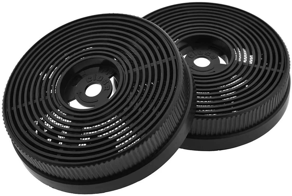 2x Propex geschikt voor Candy/Constructa/PKM 10032844/49040117/CF140/MIZ0060 koolstoffilters afzuigkap