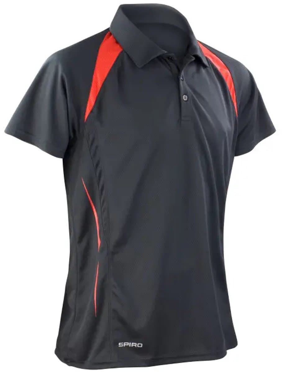 Spiro Team Spirit Polo - Black/Red - L