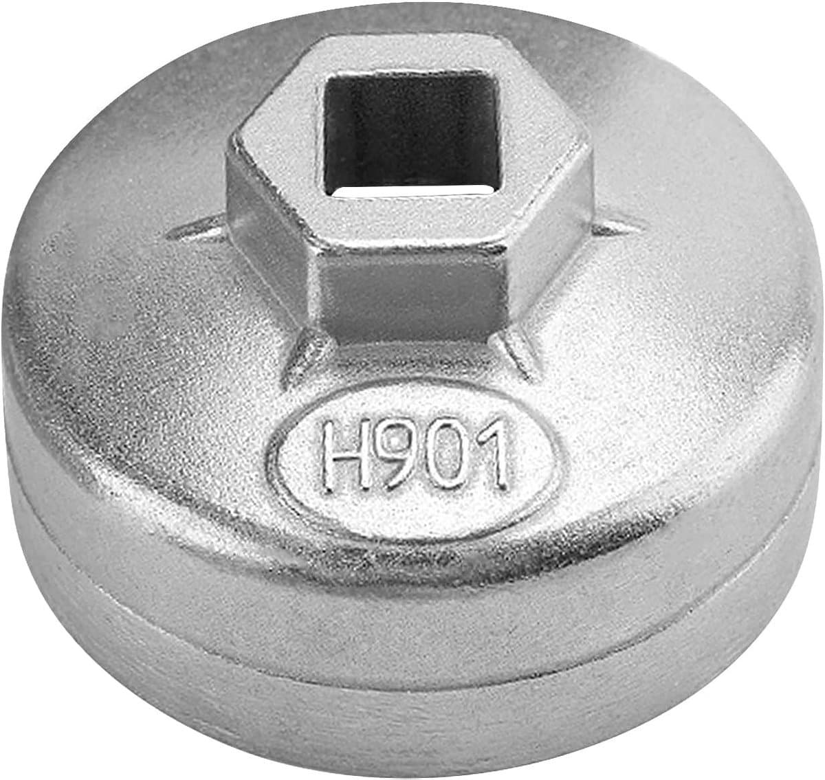 Oliefiltersleutel 65 mm met 14 groeven, dopsleutel voor oliefiltervervanging, 3/8 inch aandrijving, geschikt voor diverse automerken zoals Nissan, Toyota en Camry