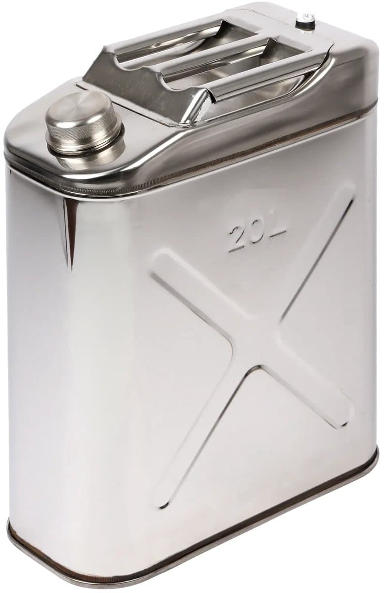 Roestvrijstalen jerrycan, 20 L