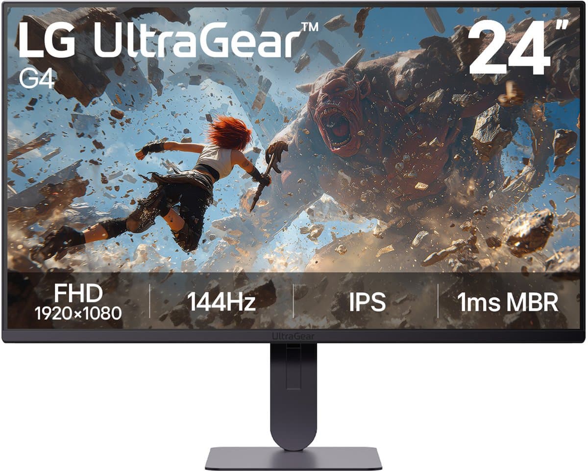 LG UltraGear 24G411B-B - Full HD IPS Gaming Monitor - 144hz - 24 inch