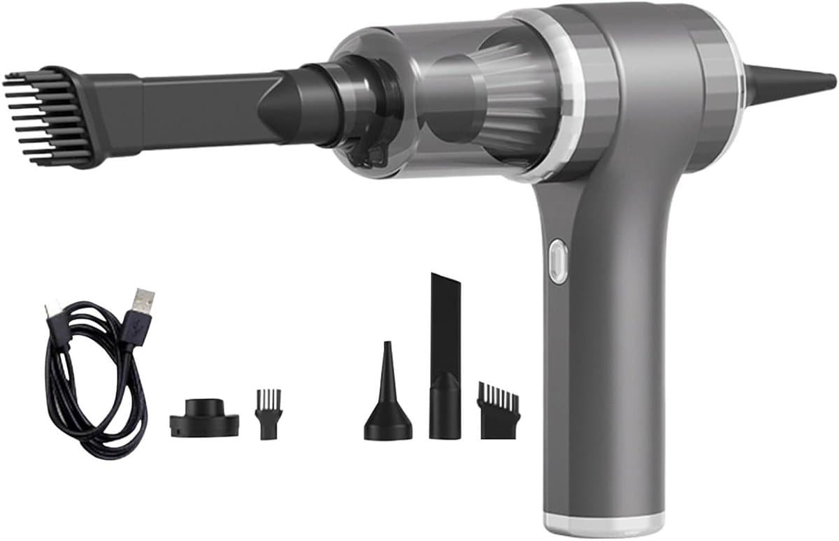 Draadloze Stofzuiger - Handstofzuiger Blazer - Auto Interieur Reinigen - Krachtige 9000Pa Zuigkracht - 300 ml Stofbak - Zwart