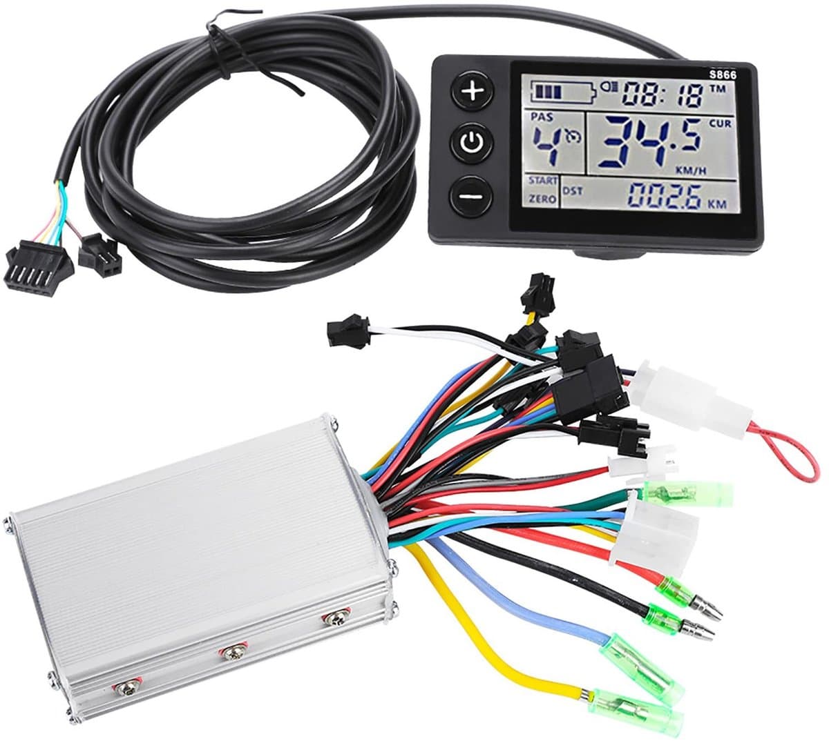 Dailygoods- Spanningsregelaar Lichtgewicht - Regendichte Controller - Stevige Gelijkstroommotor - LCD-scherm - Verstelbare Snelheidsversnellingen - Eenvoudige Installatie - Motorcontroller
