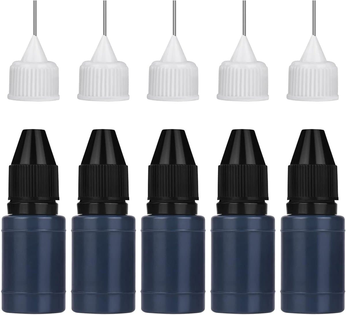 Veilige Stempel Inkt voor Vertrouwelijke Documenten - 5 Flesjes van 10ml
