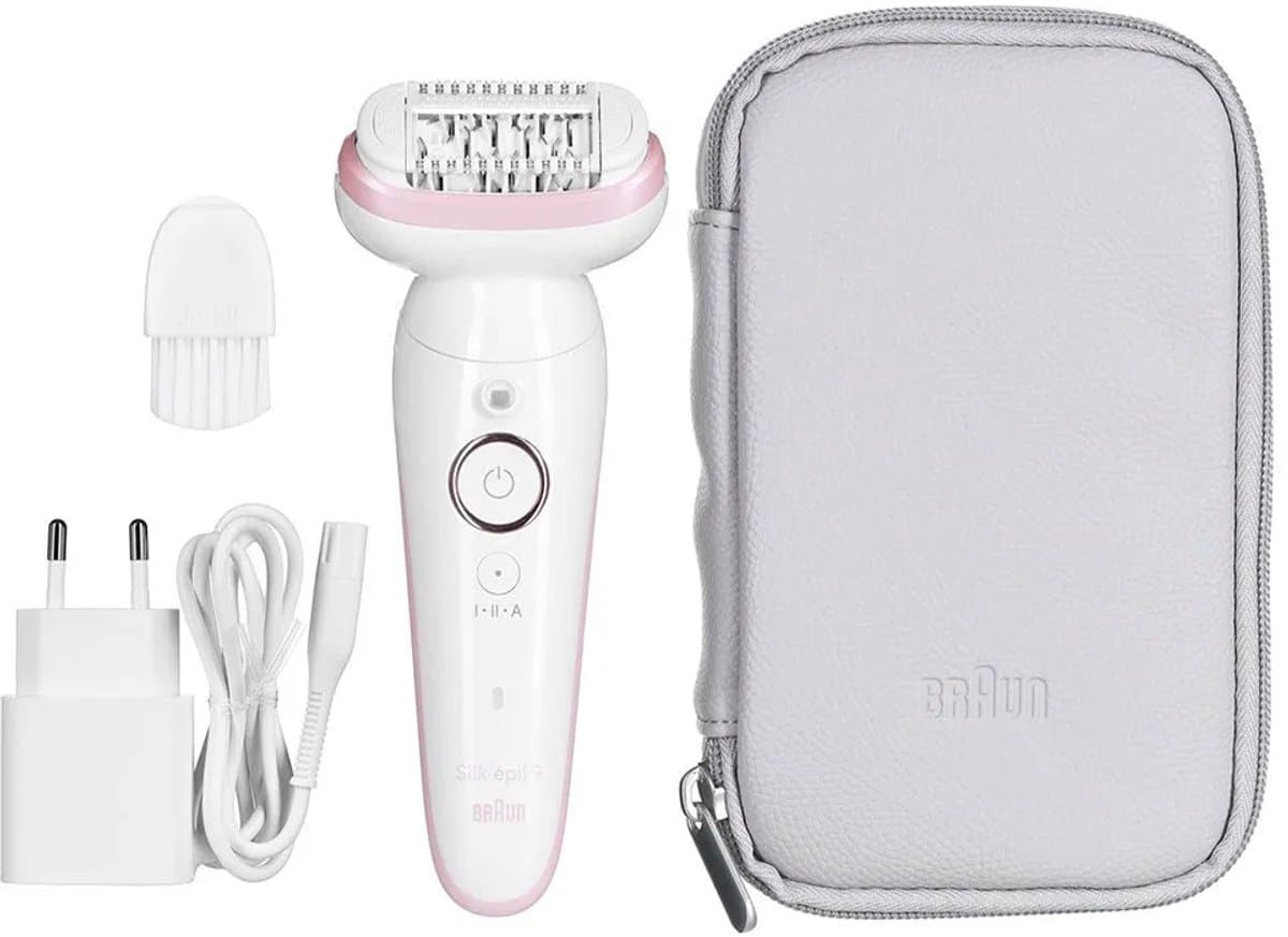 Braun Silk·épil 9 9-000 Wit/Flamingo