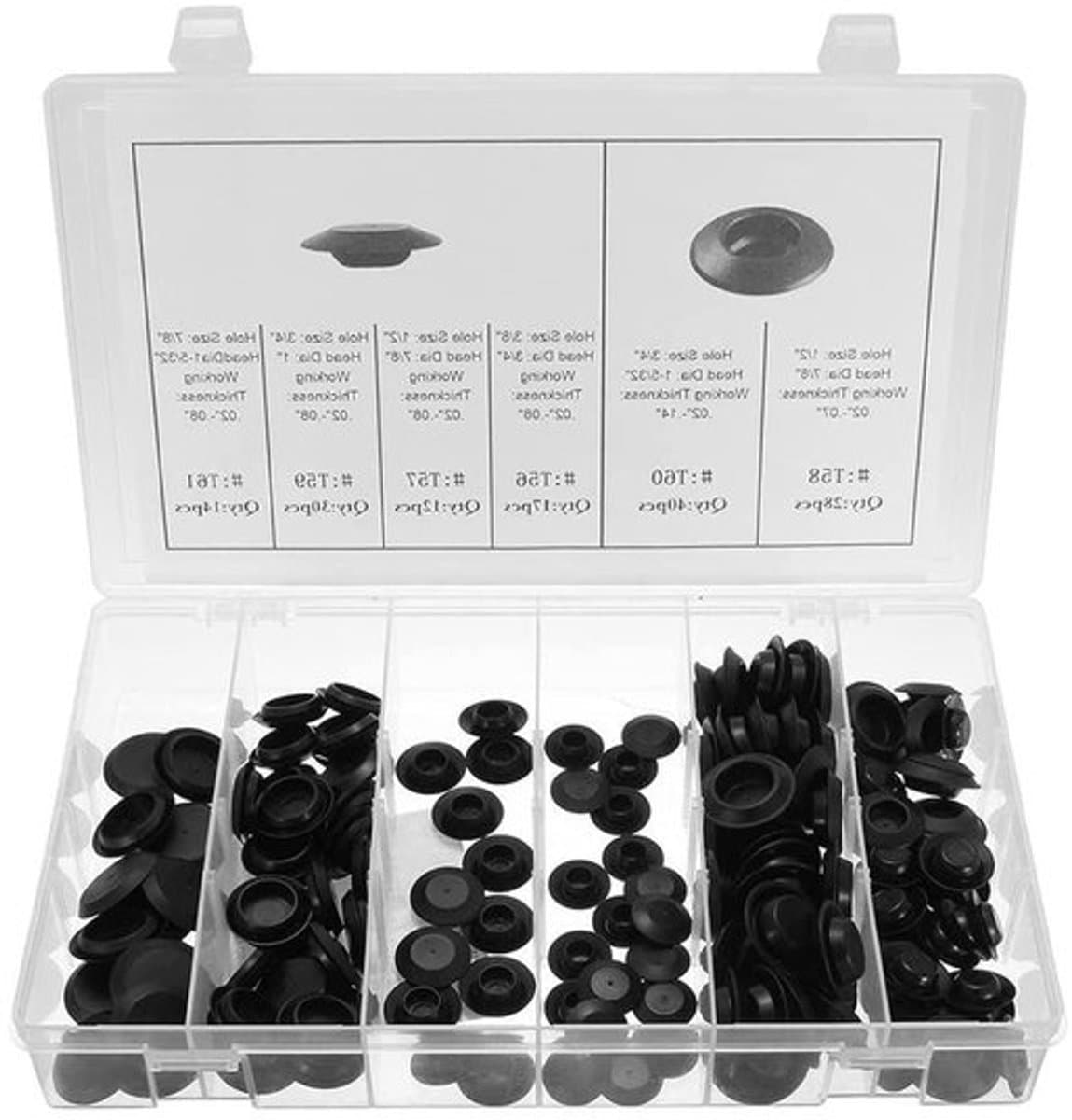 - Auto Klinknagels Clips Kit - Bevestigingsmiddelen - Auto Modellen - Set - Plastic - Bevestigingsclips - Geschikt voor Alle Auto's - Verschillende Maten en Kleuren - 141 Stuks