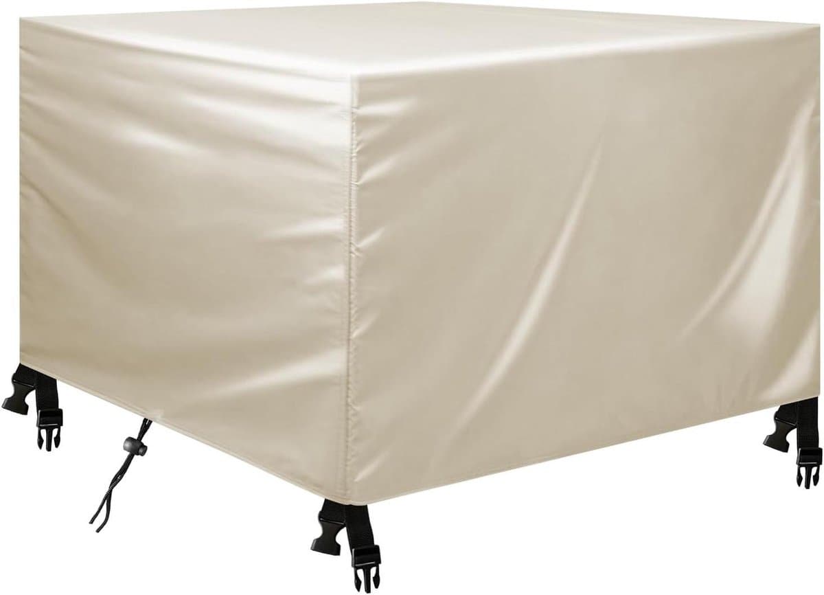 Tuinmeubelhoes - Beschermhoes Meubels - Meubels Beschermen - Waterdicht Scheurvast - 90x90x40cm - Beige
